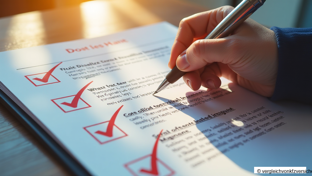 checkliste berufsunf higkeitsversicherung