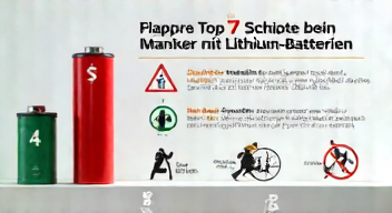 Das sind die Top 7 Schritte beim Umgang mit Lithium-Batterien